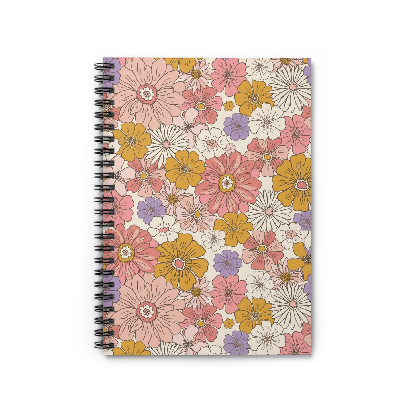 Groovy, Retro, 60s, 70s, Trendy, Spiral Notebook - Ruled Line, Free Shipping, School