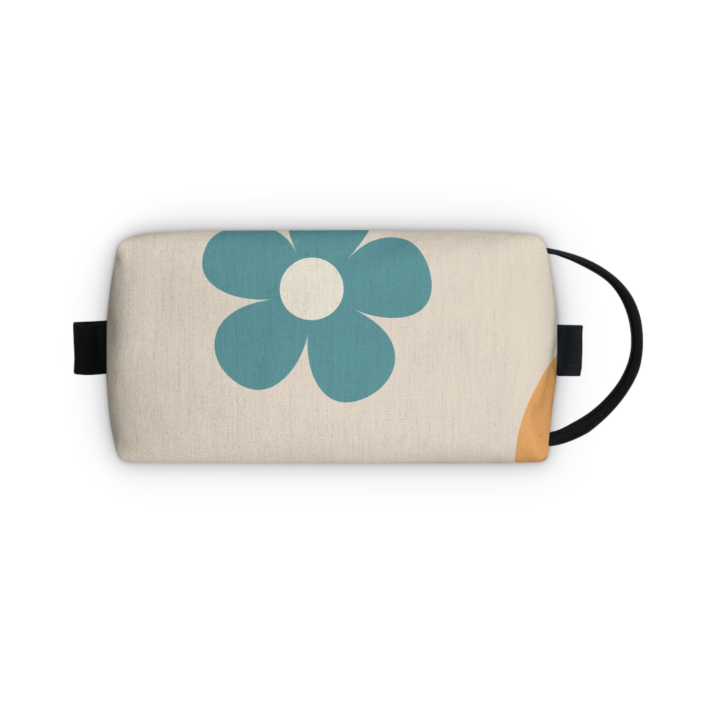 Retro Flowers and Smiley Face Toiletry Bag, Trendy Cosmetic Bag, Free Shipping, School