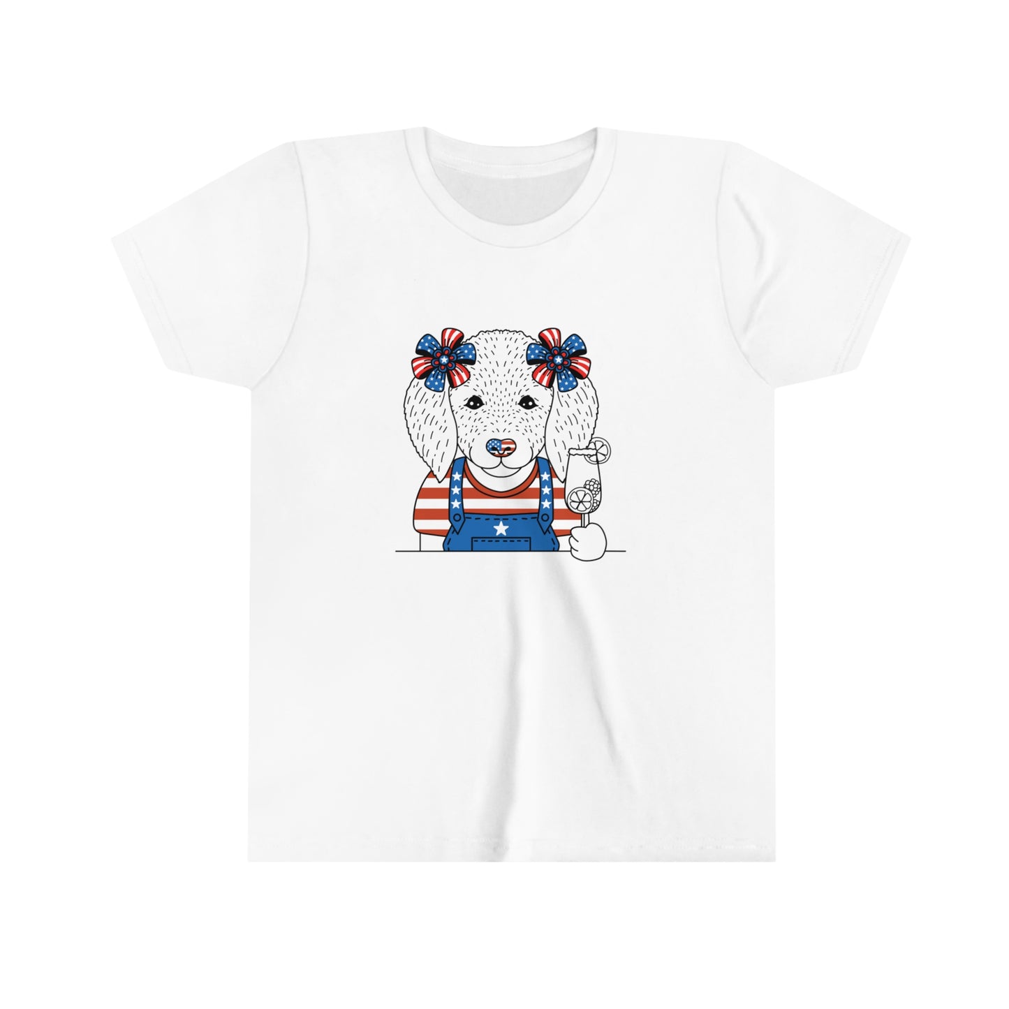 4th of July American Patriotic Youth Short Sleeve Tee