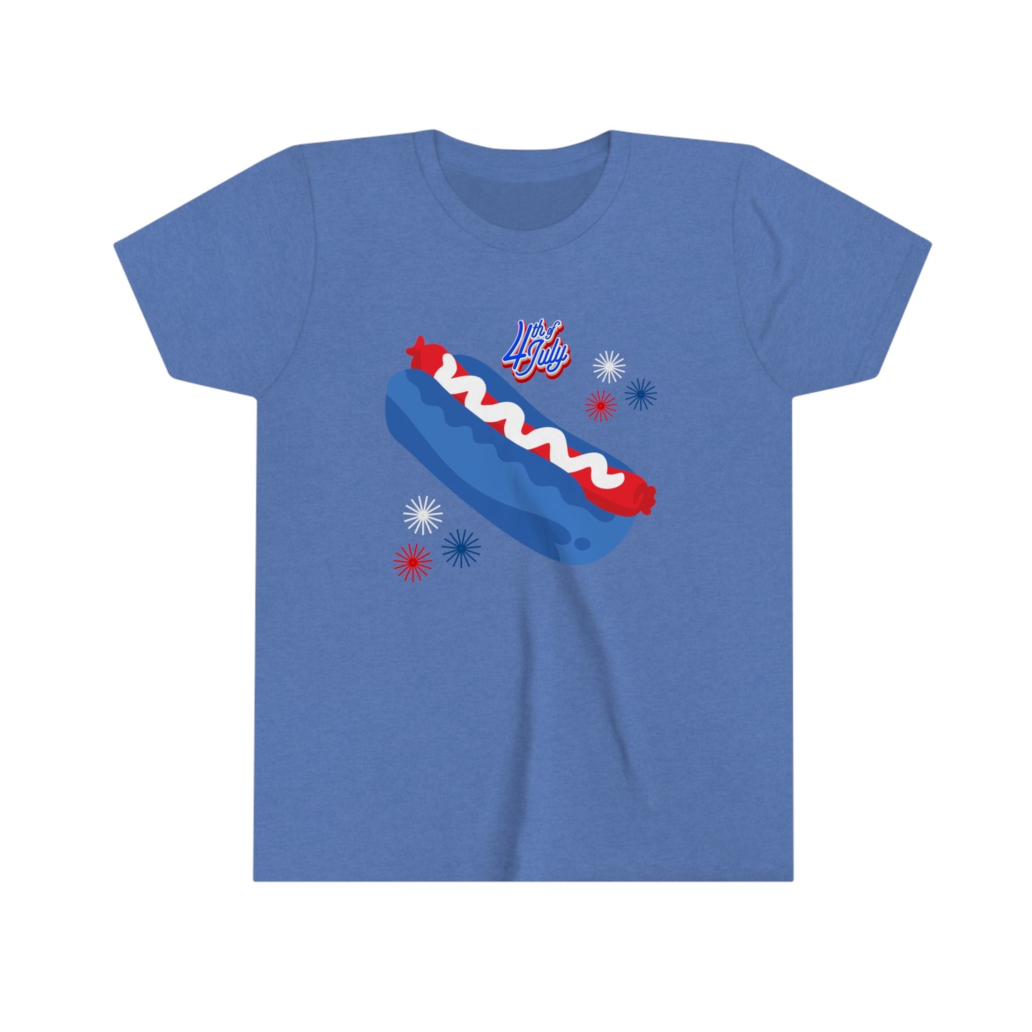 Patriotic USA Youth Short Sleeve Tee Kids 4th of July Tee