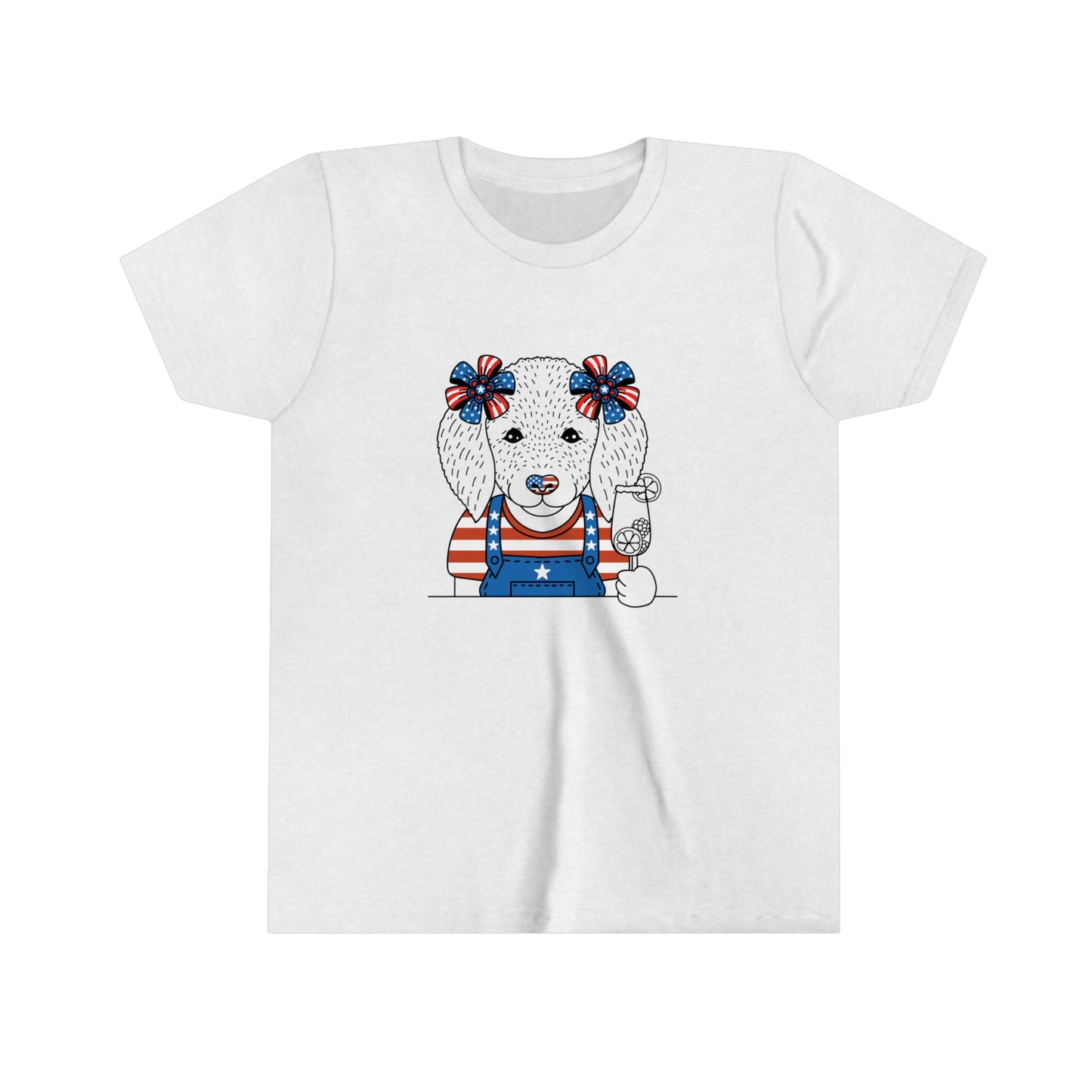 4th of July American Patriotic Youth Short Sleeve Tee