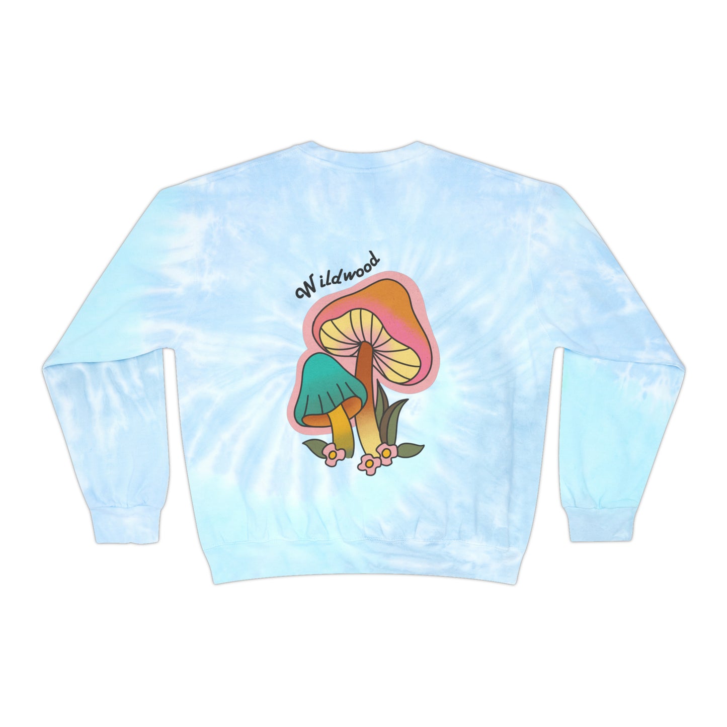 Wildwood Retro Mushroom Hippy Unisex Tie-Dye Sweatshirt