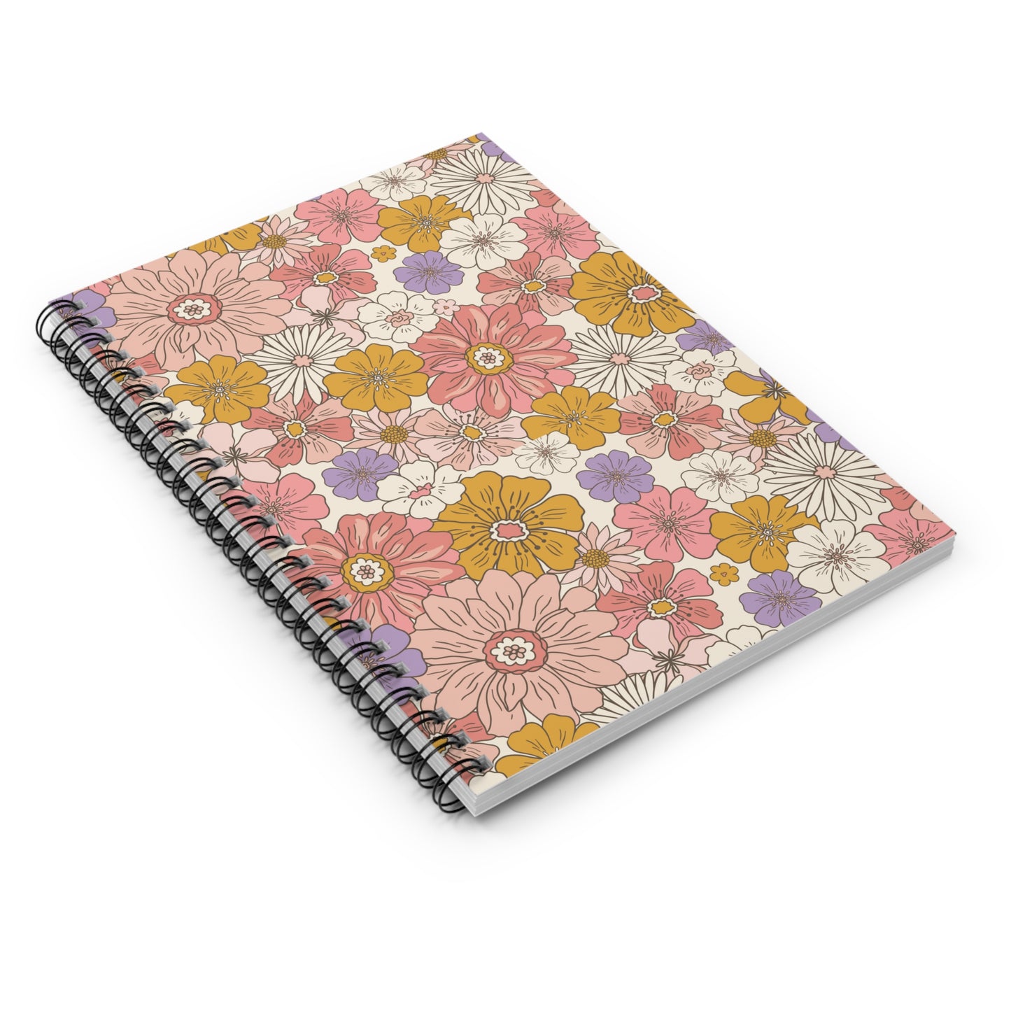 Groovy, Retro, 60s, 70s, Trendy, Spiral Notebook - Ruled Line, Free Shipping, School