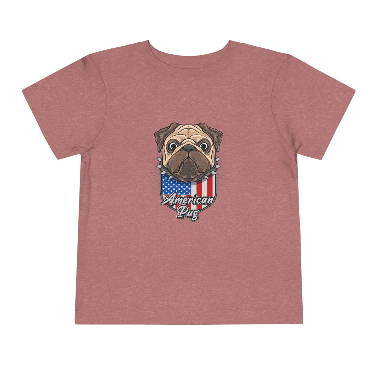 4th of July America Patriotic USA Pug Kids Tee Toddler Short Sleeve Tee