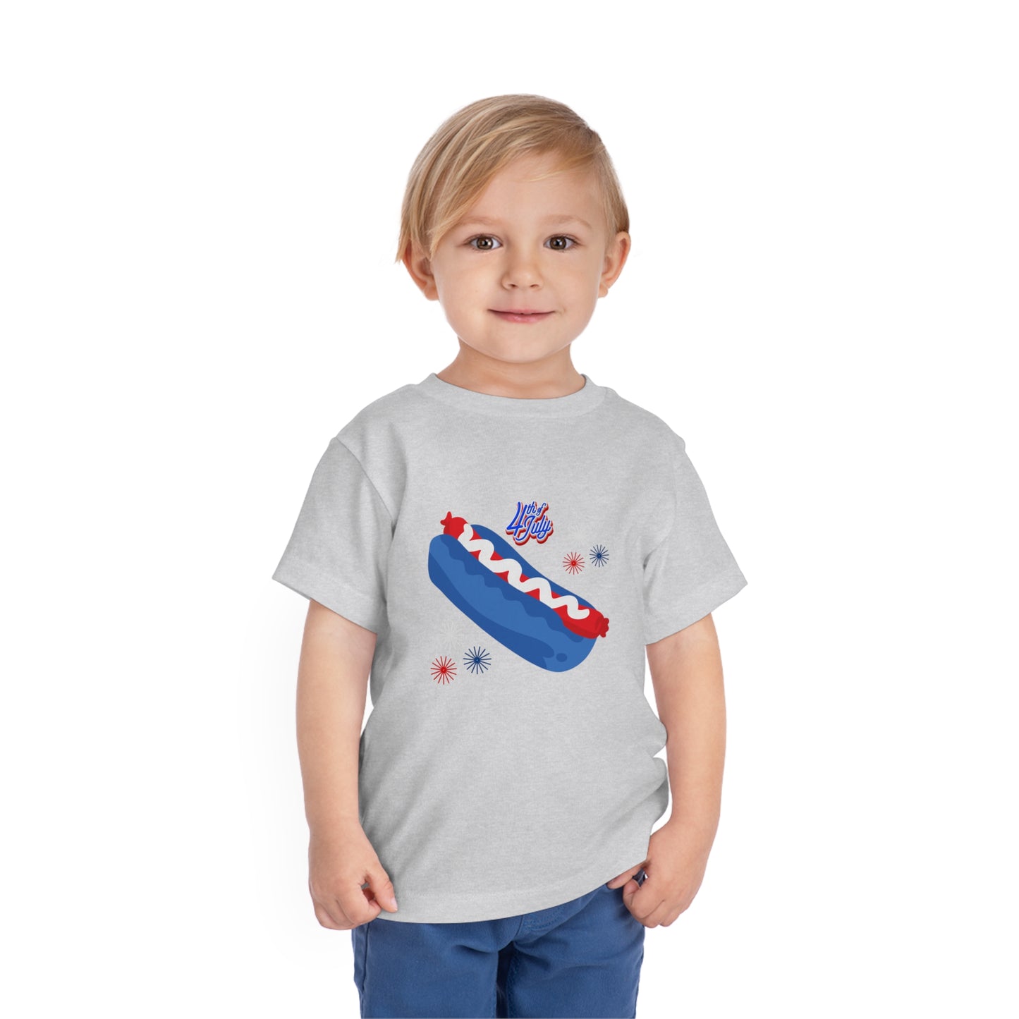 Patriotic USA Toddler Short Sleeve Tee 4th of July Trendy Shirt