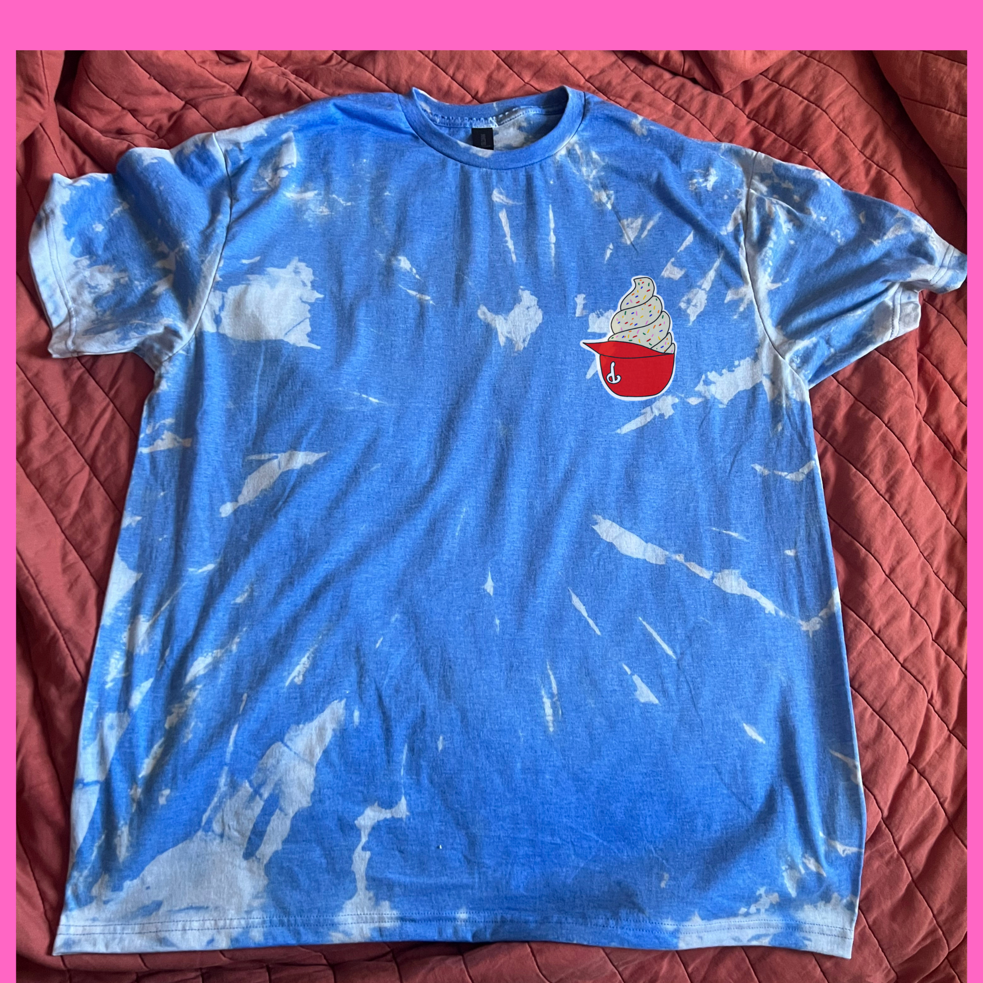 Philadelphia Phillies Reverse Tie Dye Blue Phillies Hat Ice Cream T Sh –  PhillyVibesShirtsstore