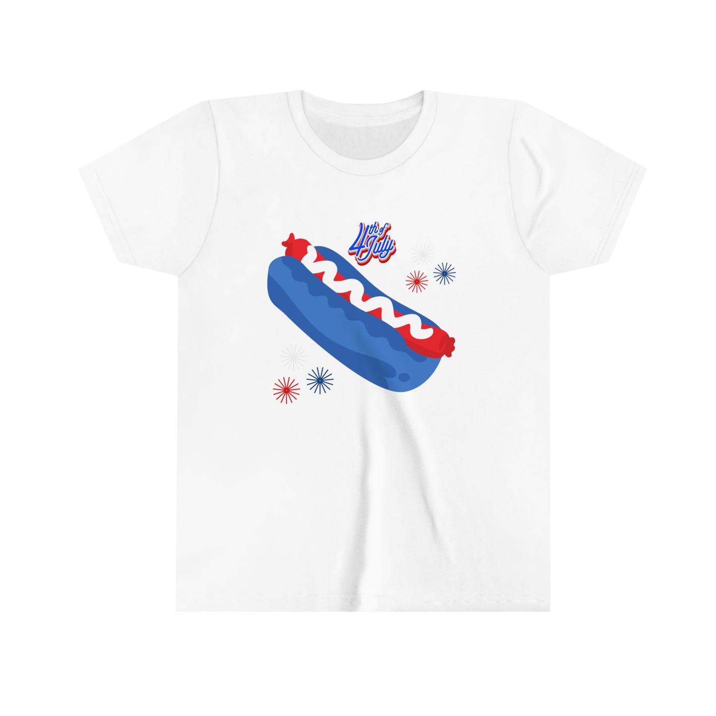 Patriotic USA Youth Short Sleeve Tee Kids 4th of July Tee