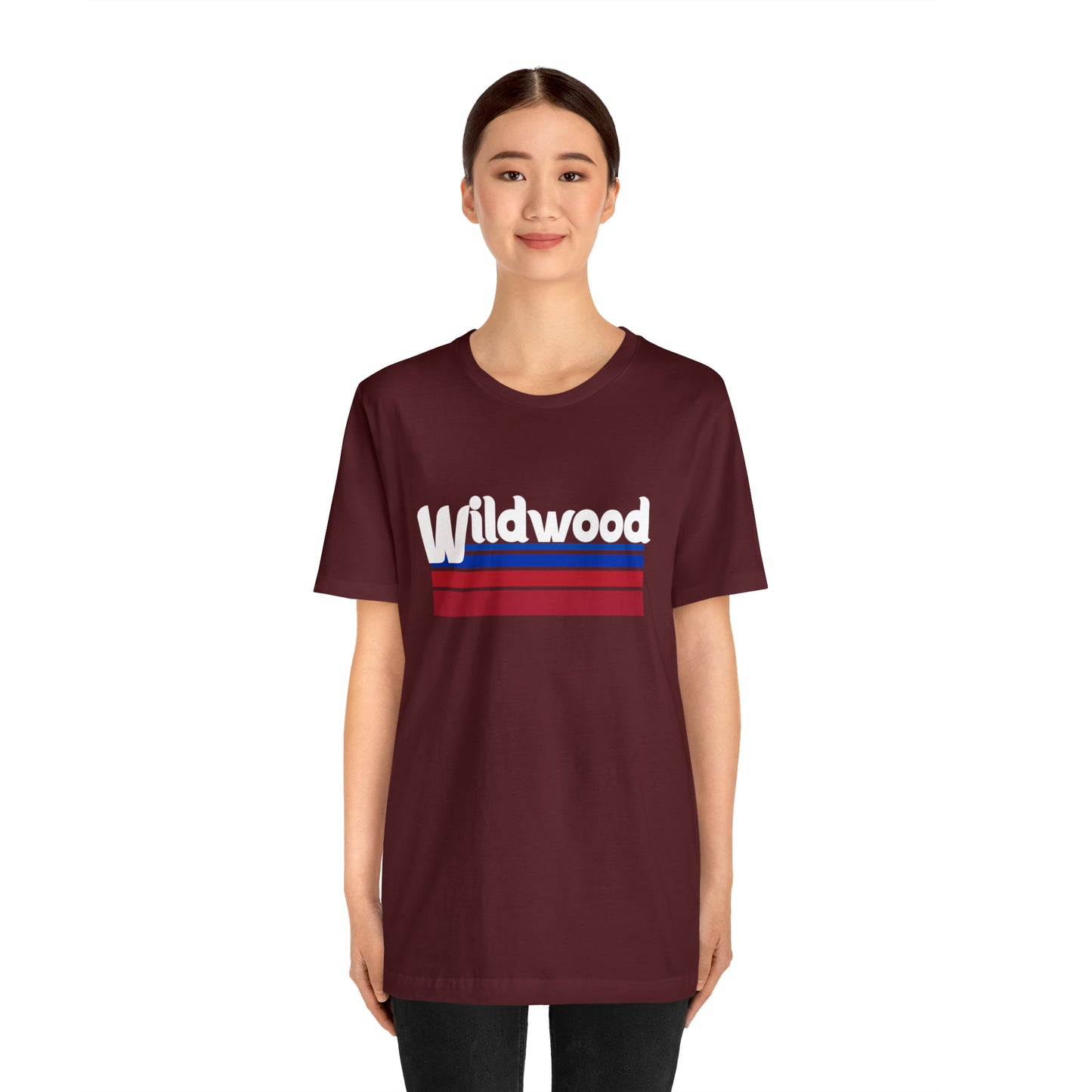 Wildwood Vintage Phillies Font Unisex Jersey Short Sleeve Tee
