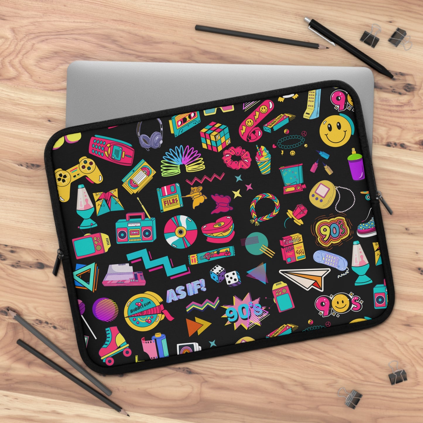 90s Laptop Sleeve, Old School, Free Shipping, School