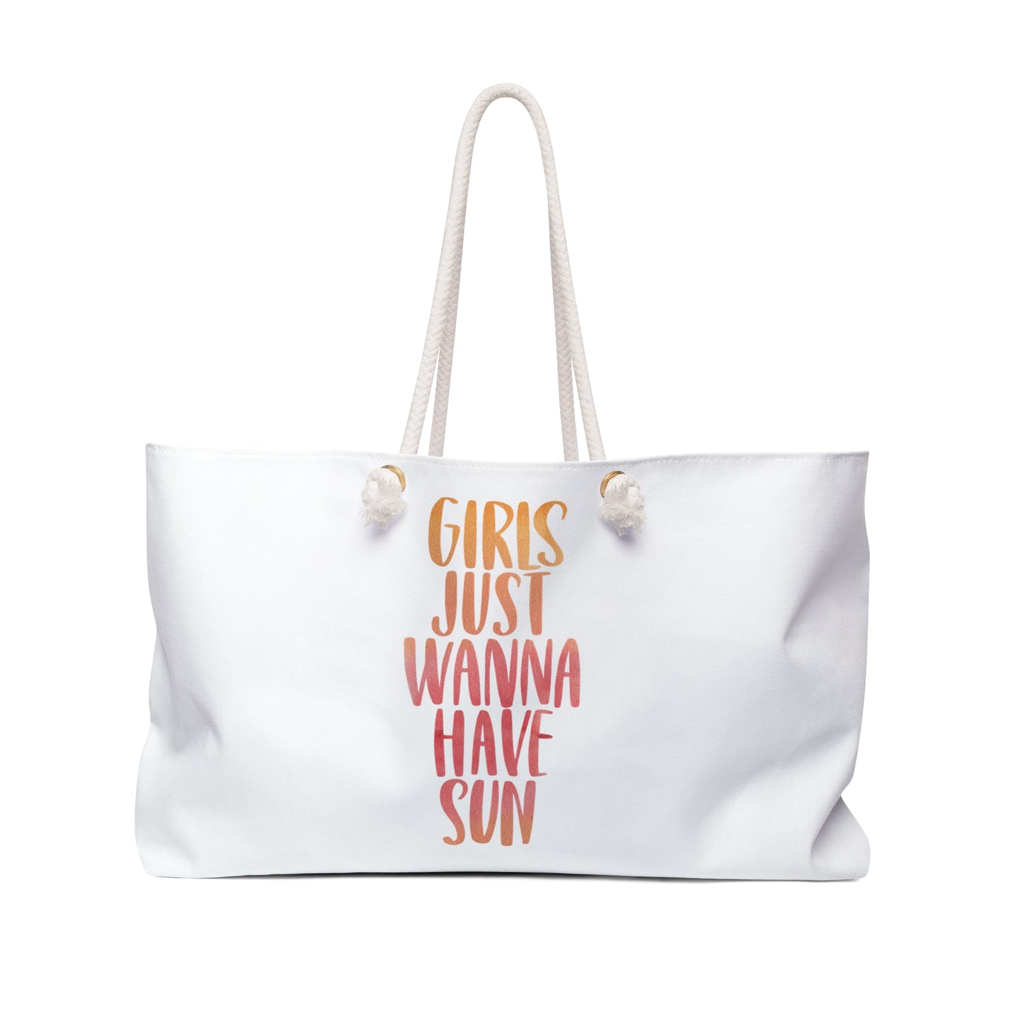 Girls Just Wanna Have Sun, Summer Bag, Weekender Bag, Beach Bag, Free Shipping, Trendy Beach Bag