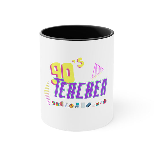90s Teacher Accent Coffee Mug, 11oz, Free shipping