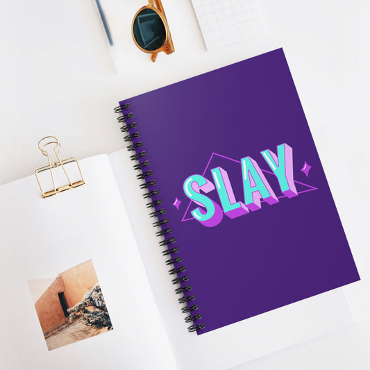 Slay Spiral Notebook - Ruled Line, Slay Stationary, School, Work, Free Shipping