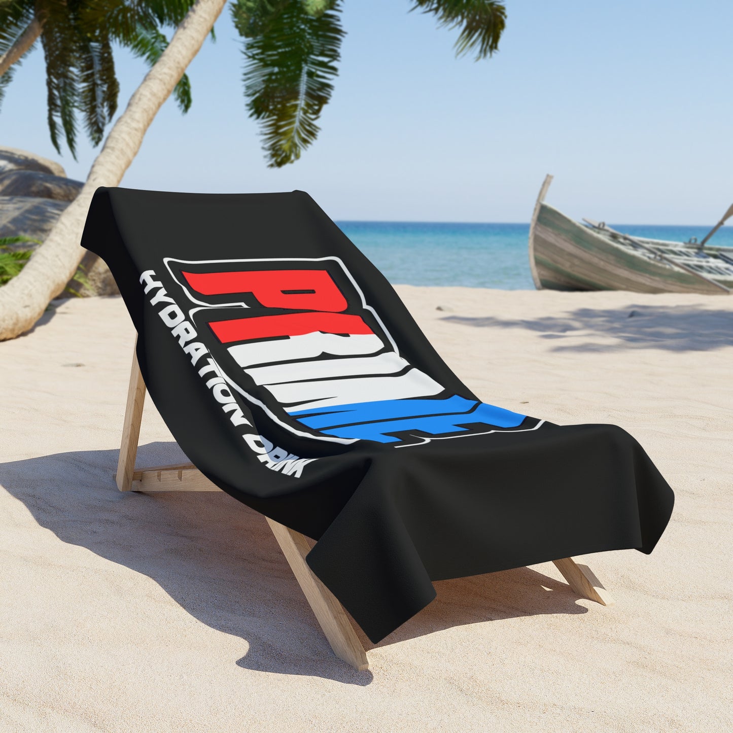 Prime Hydration Red White and Blue Beach Towel, Free Shipping