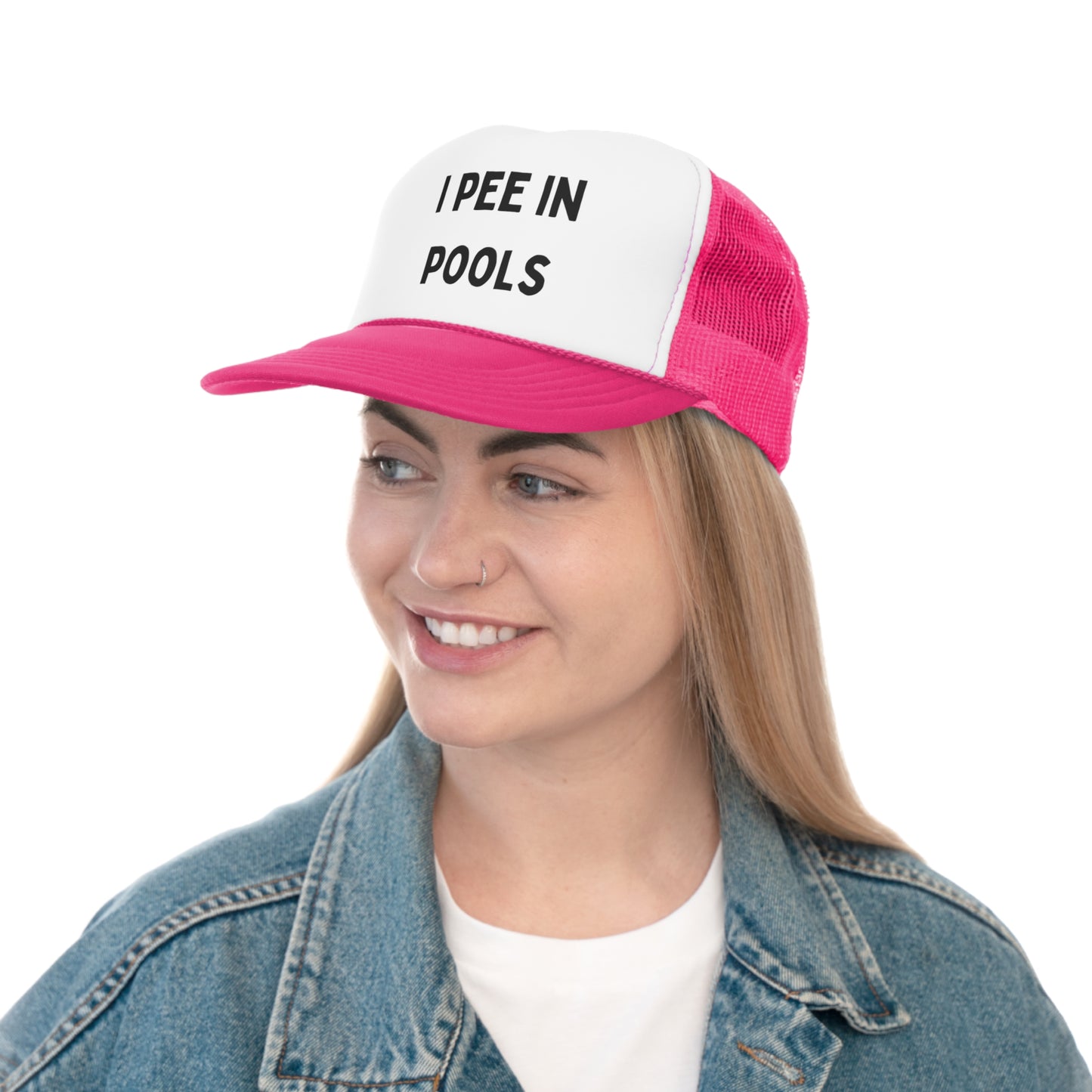 I Pee in Pools Funny Summer Hat Trucker Caps, Free Shipping