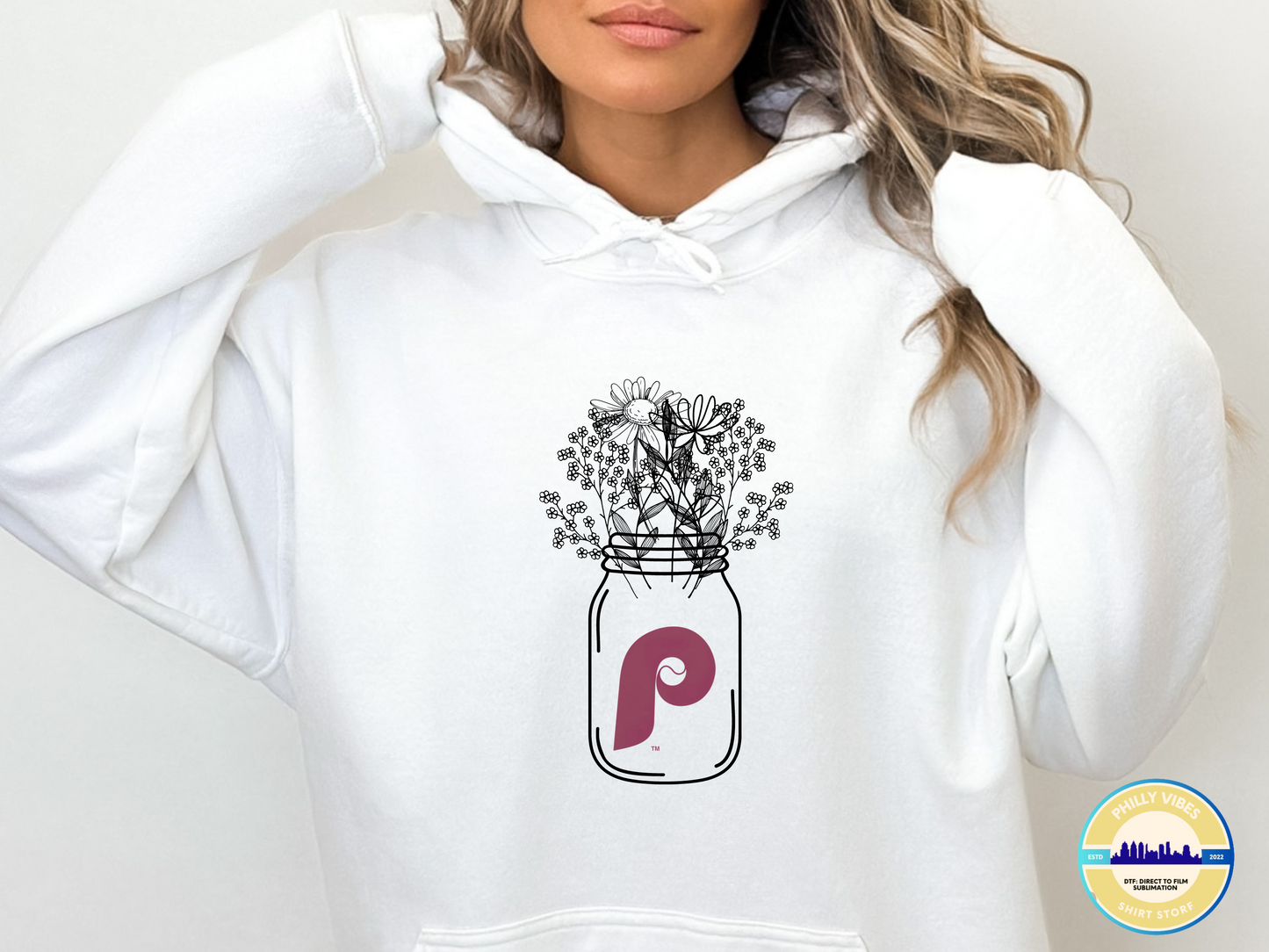 Philadelphia Phillies Flowers T Shirt, Mother's Day Phillies Shirt, Phillies Shirt for me, Sweatshirt