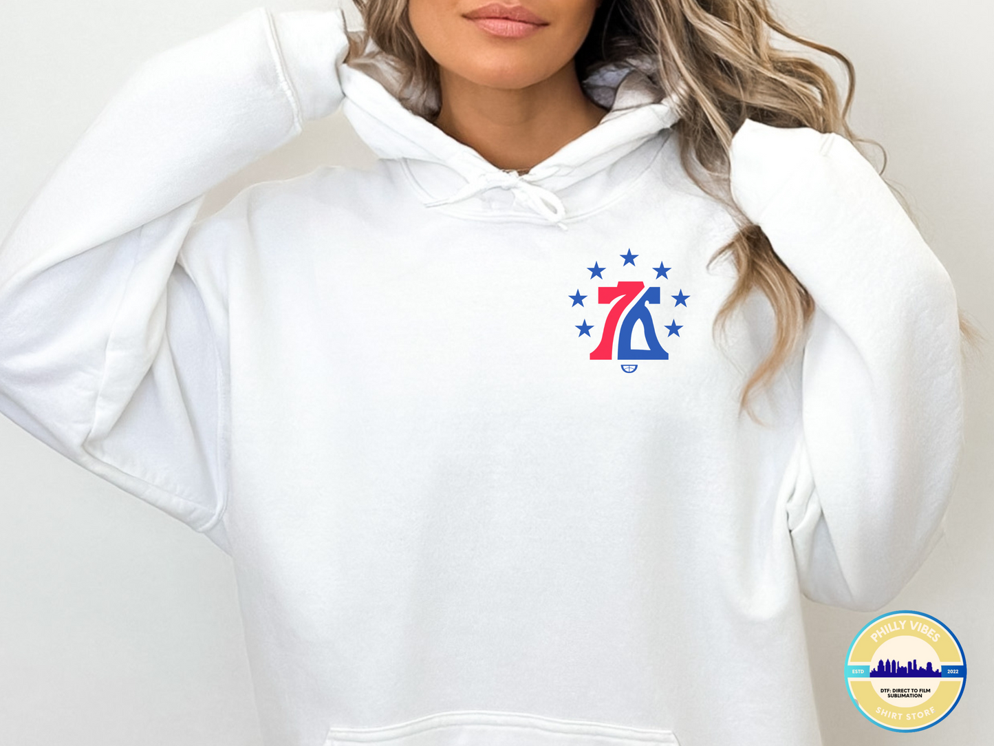 Philadelphia 76ers Corner Logo Shirt, Sixers Crewneck Sweatshirt, Hoodie Sweatshirt for Her and Him, Unisex Apparel