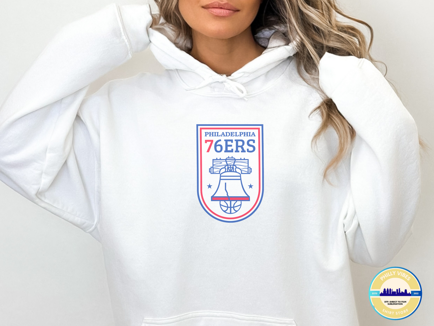 Philadelphia 76ers Liberty Bell T Shirt, Sixers Tee for Men, Crewneck Sweatshirt for Him, Hoodies Sweatshirt for Her, Unisex Shirt