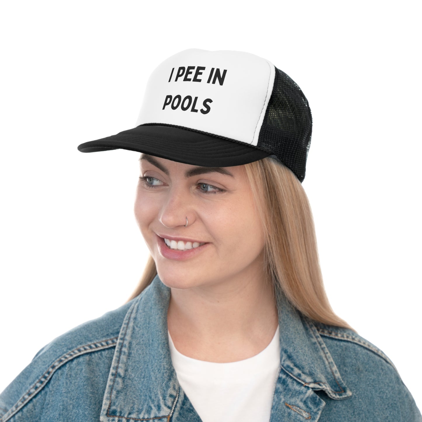 I Pee in Pools Funny Summer Hat Trucker Caps, Free Shipping