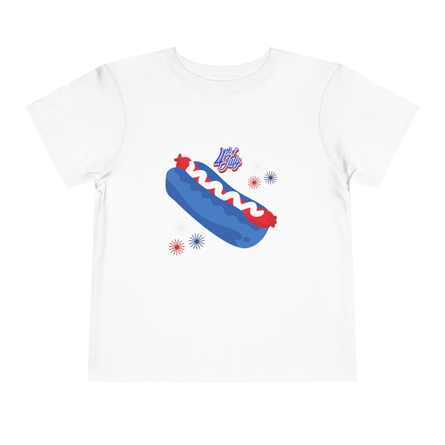 Patriotic USA Toddler Short Sleeve Tee 4th of July Trendy Shirt