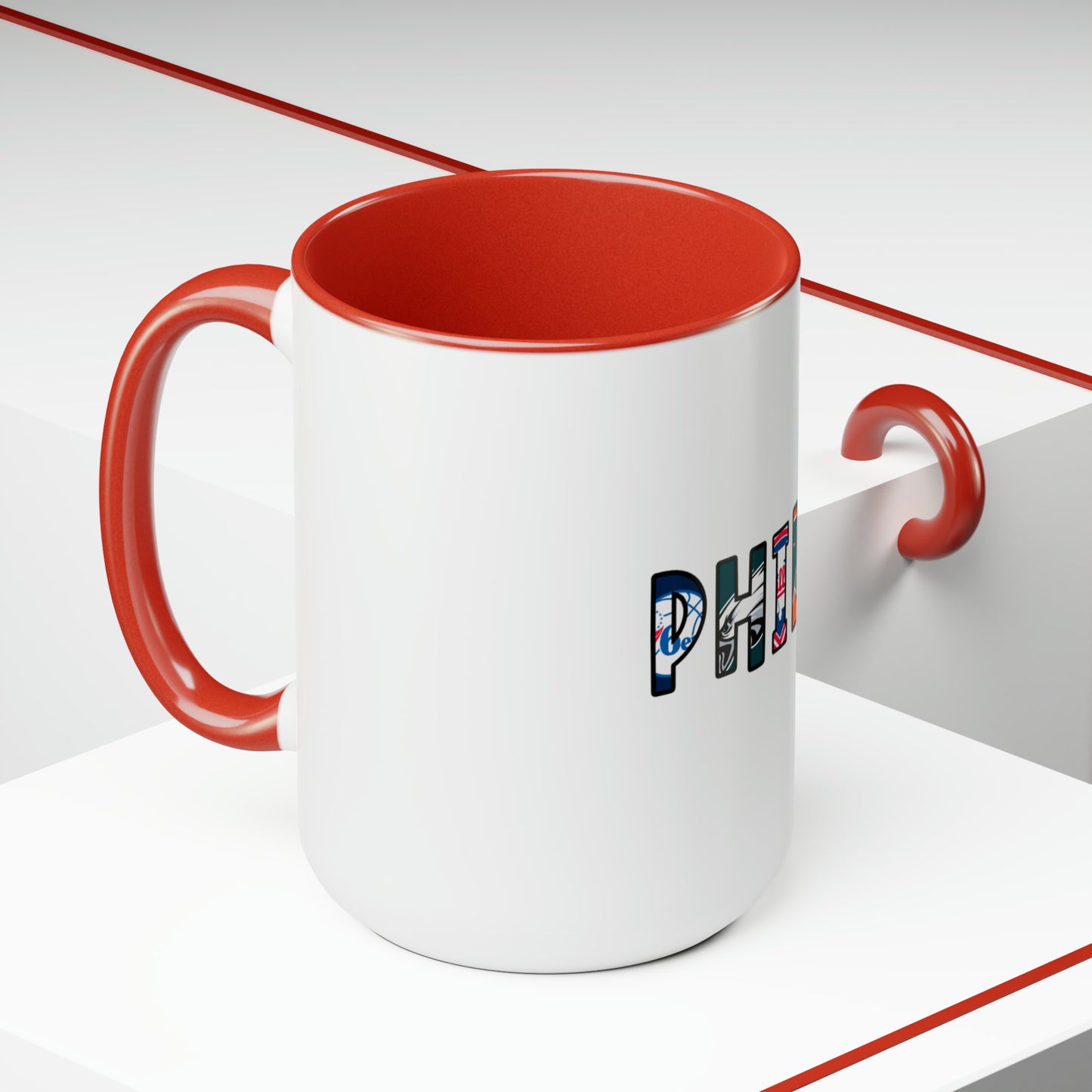 Philly, Philly Sports, Two-Tone Coffee Mugs, 15oz