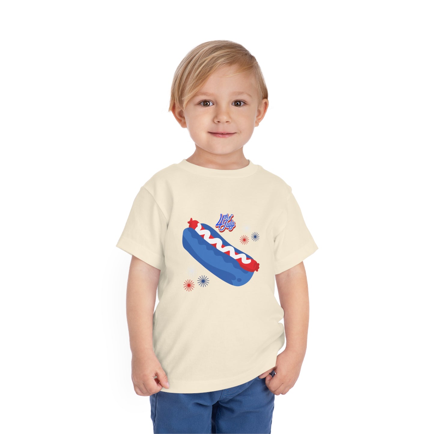 Patriotic USA Toddler Short Sleeve Tee 4th of July Trendy Shirt