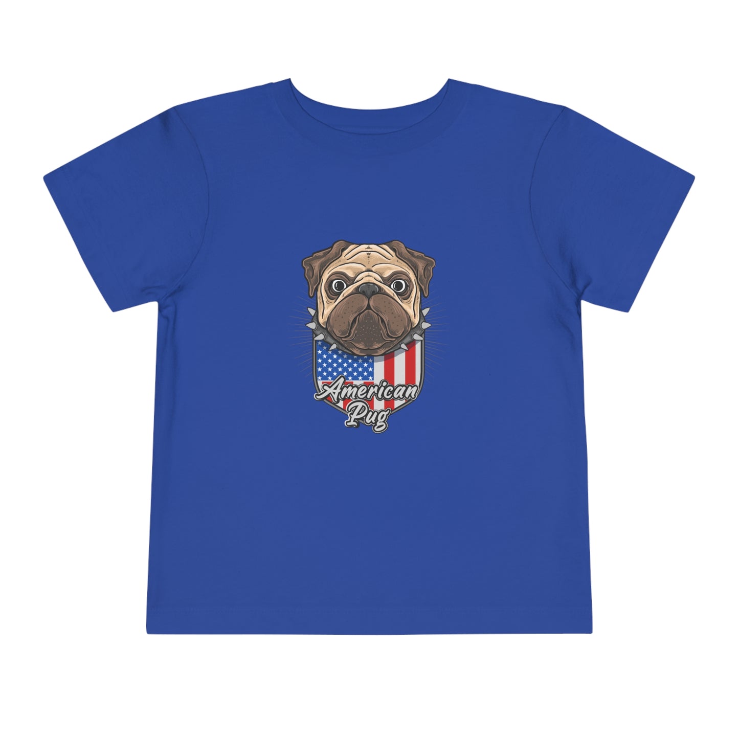 4th of July America Patriotic USA Pug Kids Tee Toddler Short Sleeve Tee