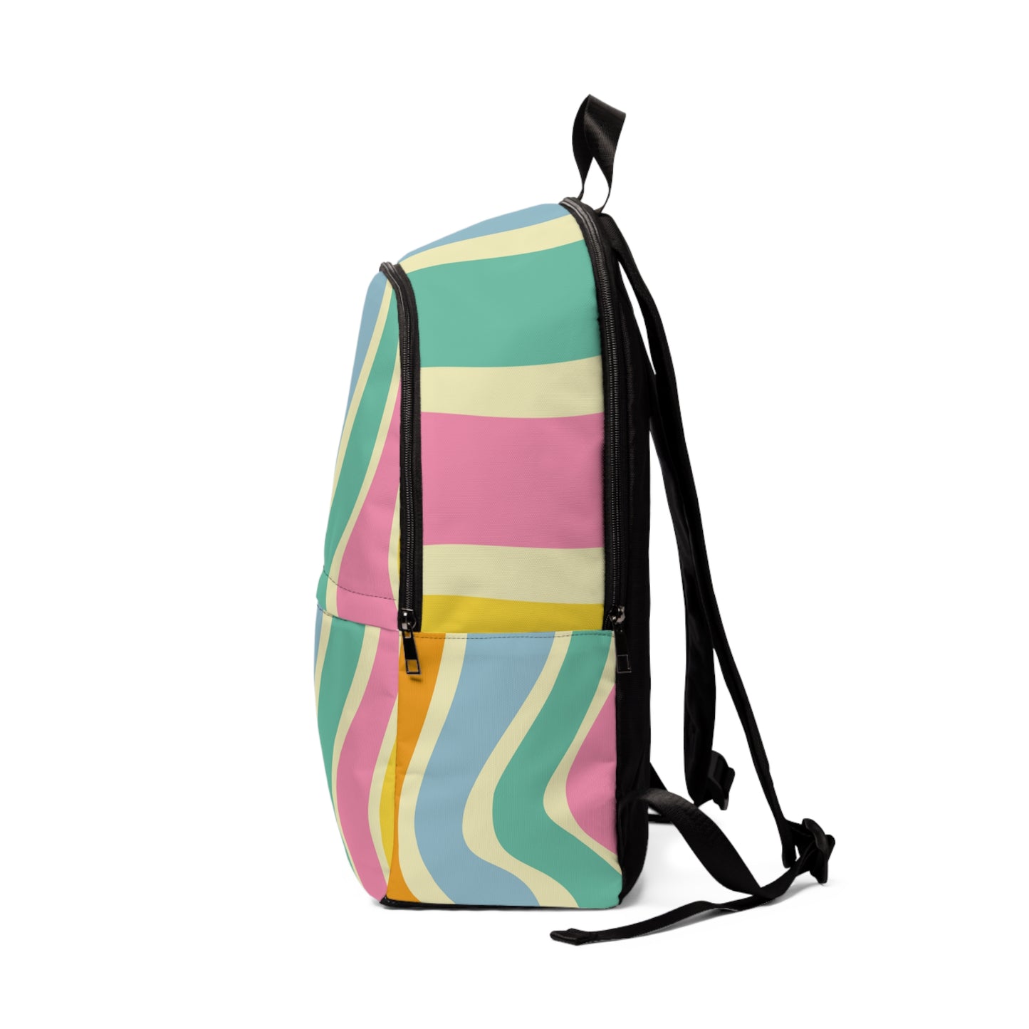 Groovy, Retro, 60s, 70s, Trendy, School, Free Shipping, Unisex Fabric Backpack