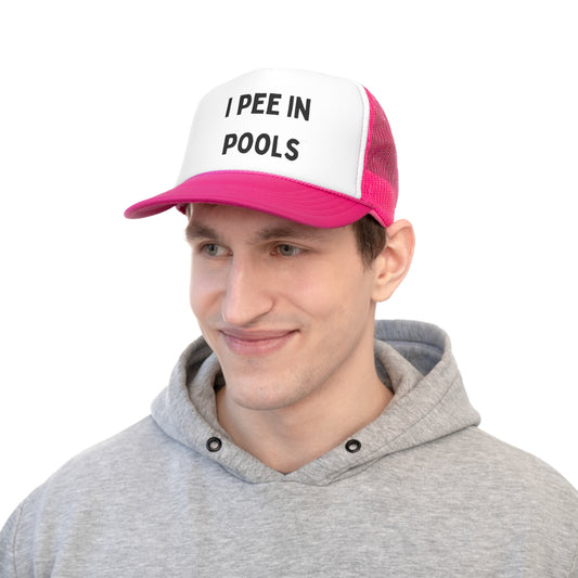 I Pee in Pools Funny Summer Hat Trucker Caps, Free Shipping