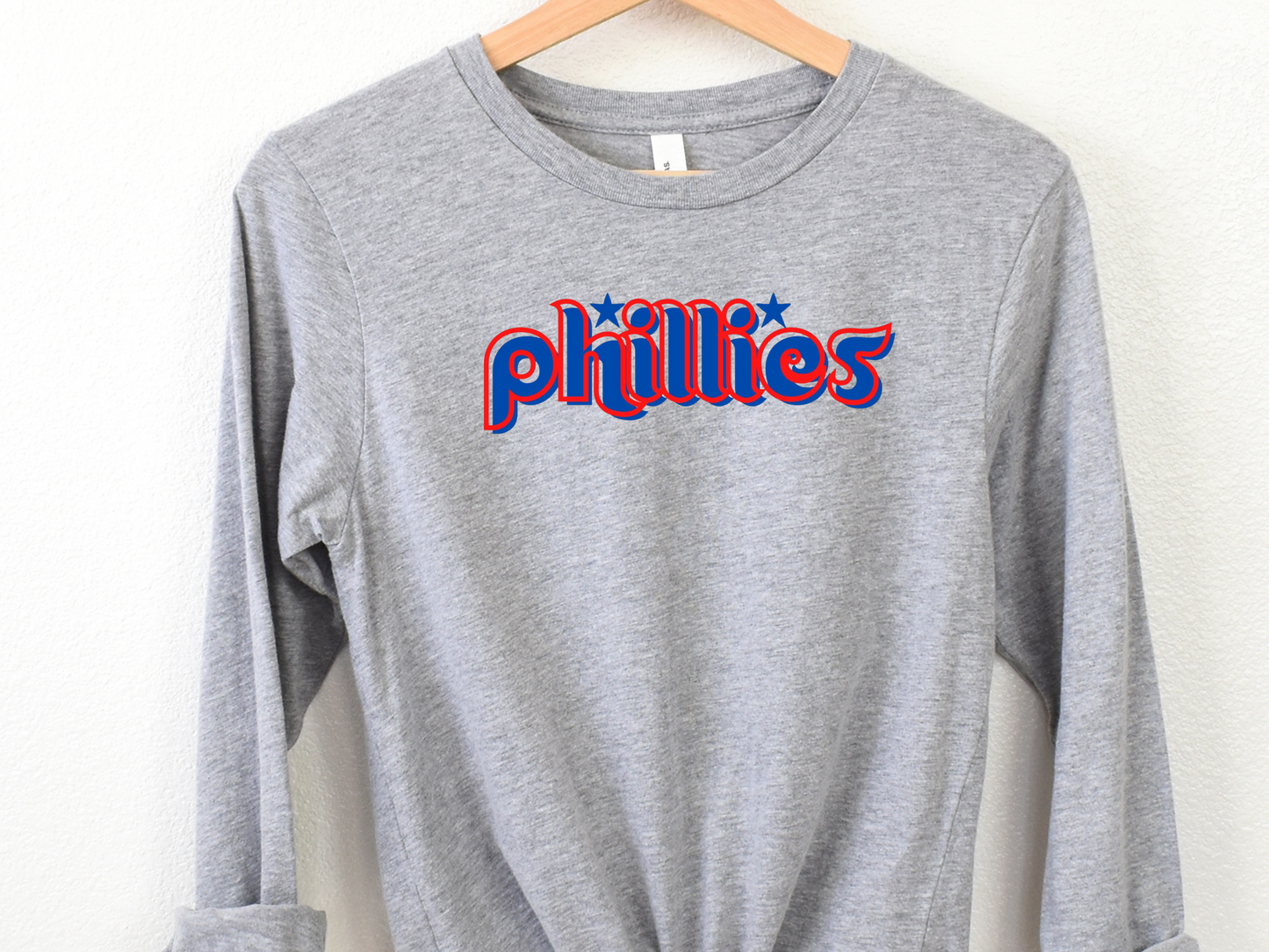 Philadelphia Phillies Trendy Blue and White Team Name Logo Unisex TShirt, Shirts for Women, Shirts for Men