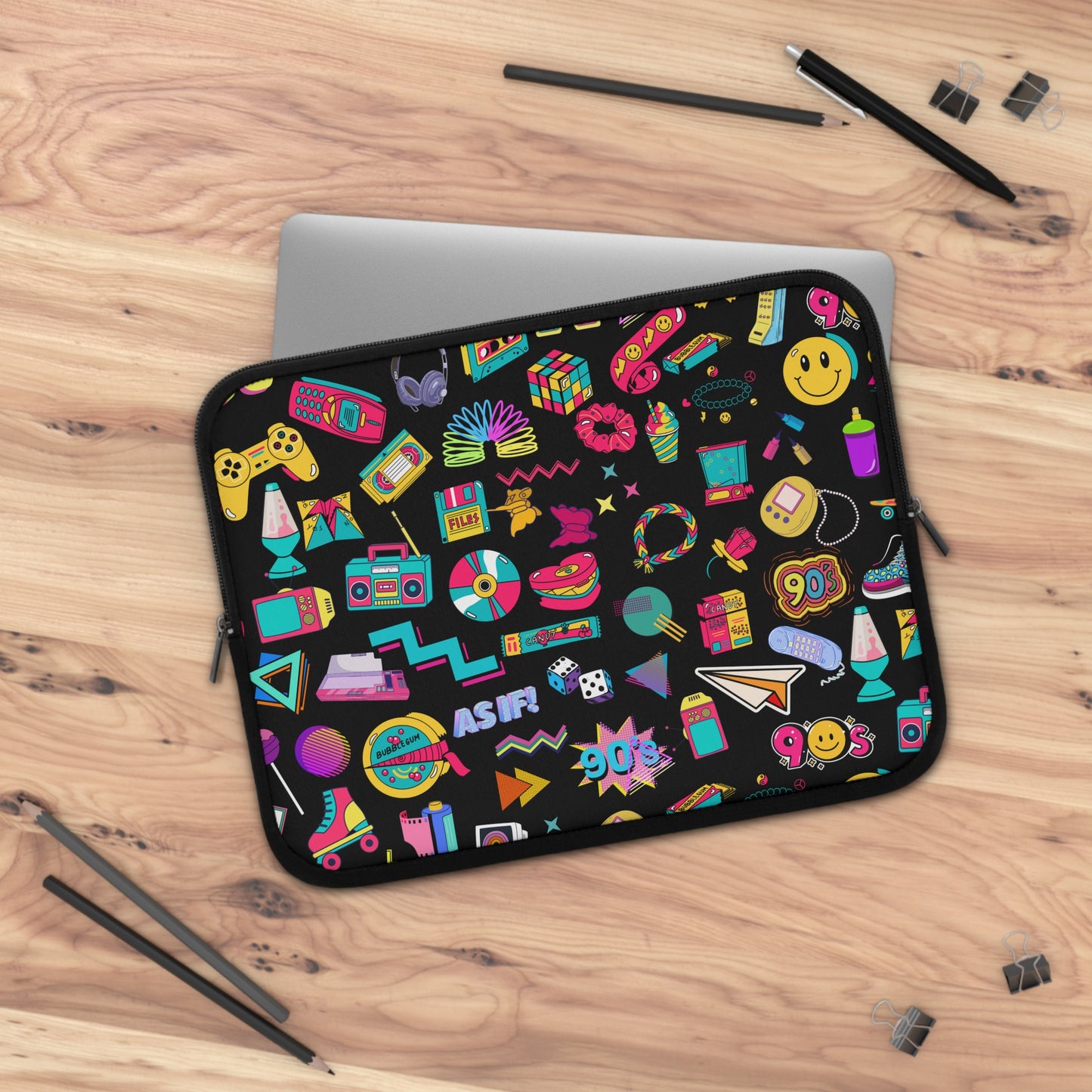 90s Laptop Sleeve, Old School, Free Shipping, School