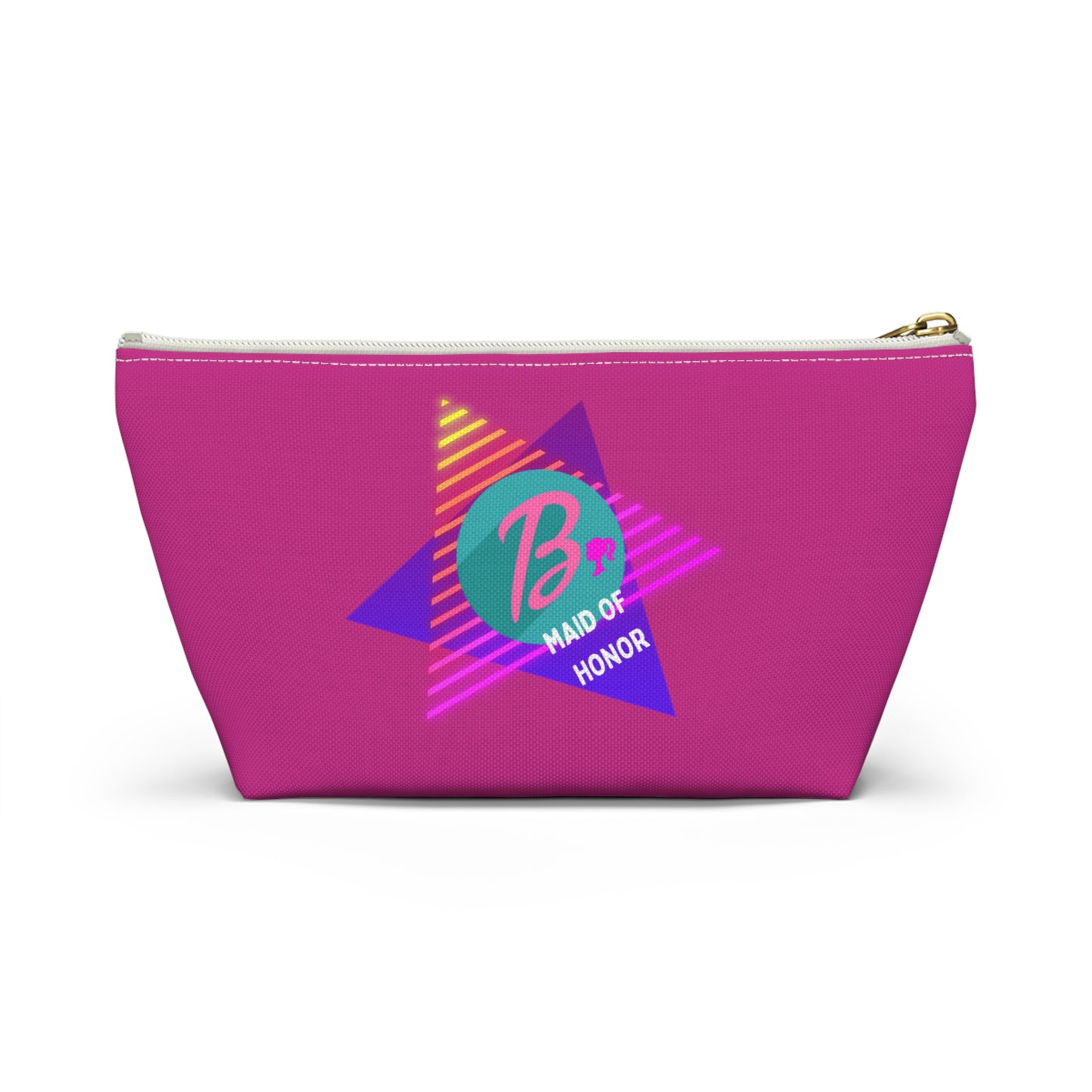 Barbie Maid of Honor Party Cosmetic Bag, Barbie Maid of Honor Accessory Pouch w T-bottom