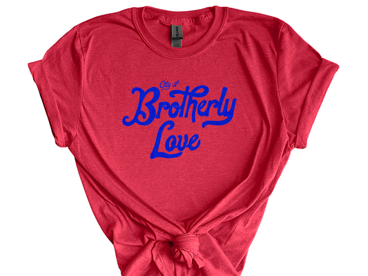 Brotherly Love Blue Philadelphia 76ers T Shirt