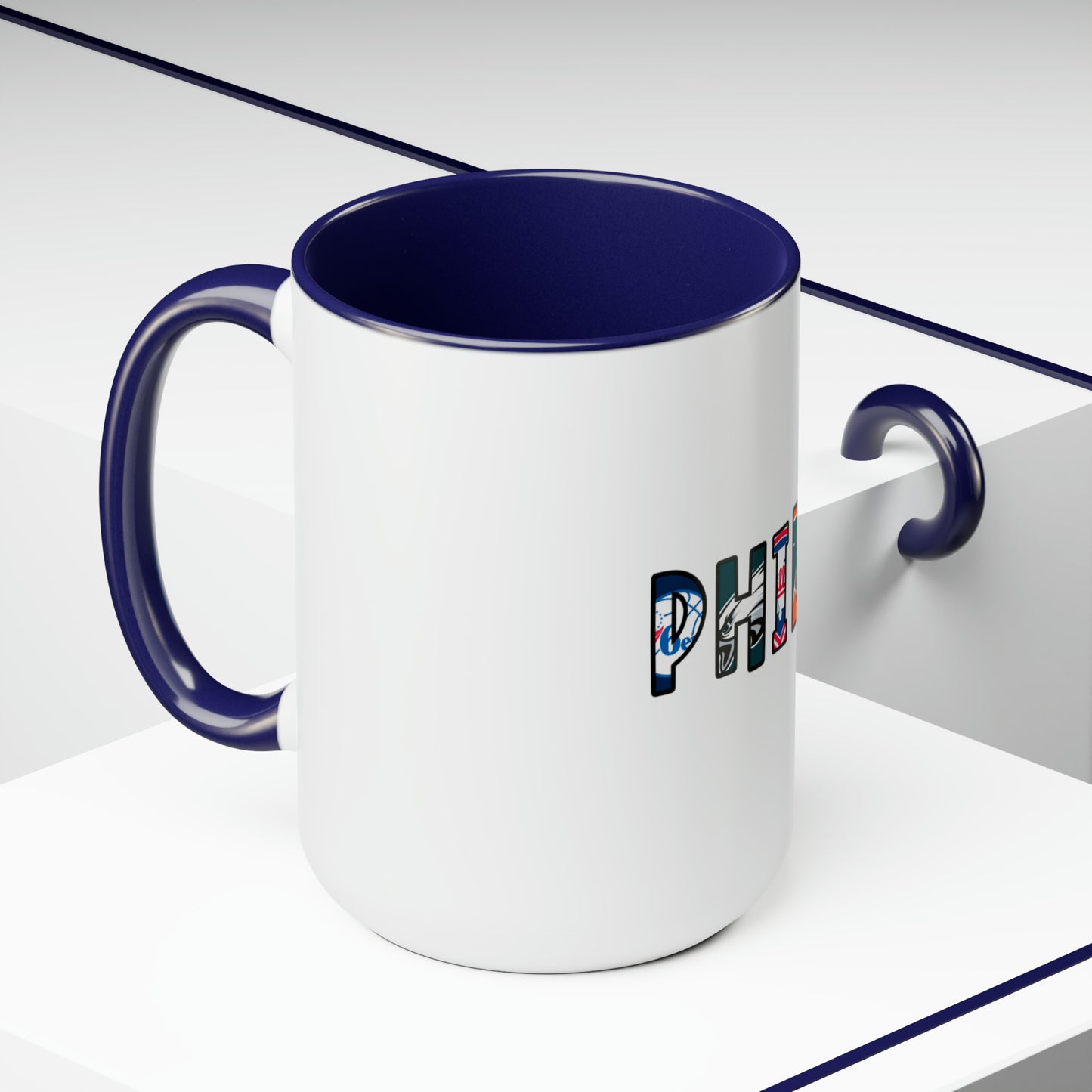 Philly, Philly Sports, Two-Tone Coffee Mugs, 15oz