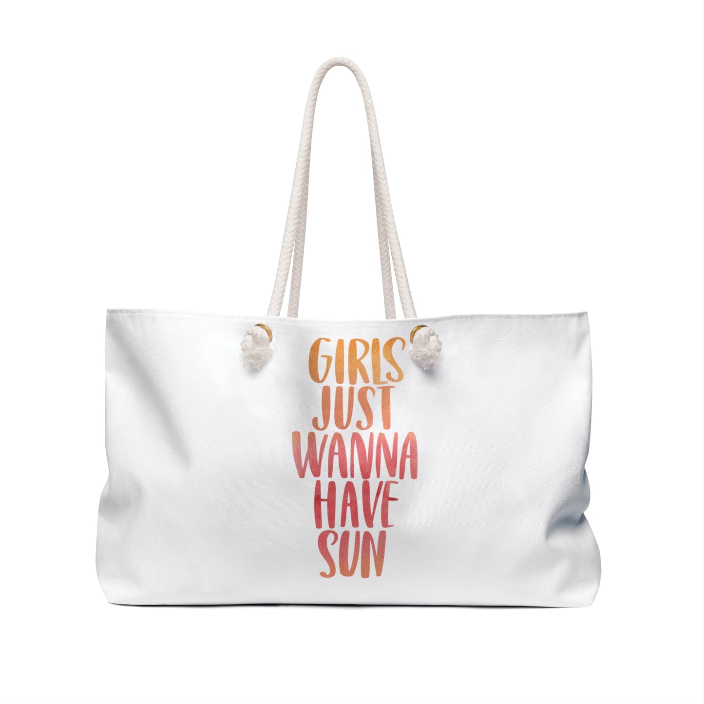 Girls Just Wanna Have Sun, Summer Bag, Weekender Bag, Beach Bag, Free Shipping, Trendy Beach Bag