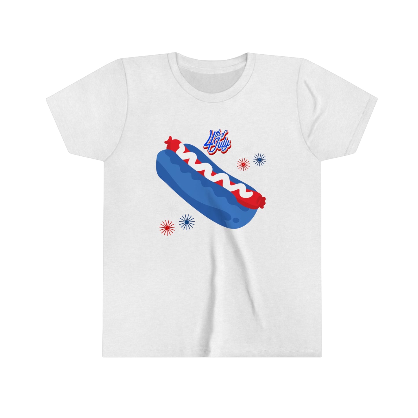 Patriotic USA Youth Short Sleeve Tee Kids 4th of July Tee