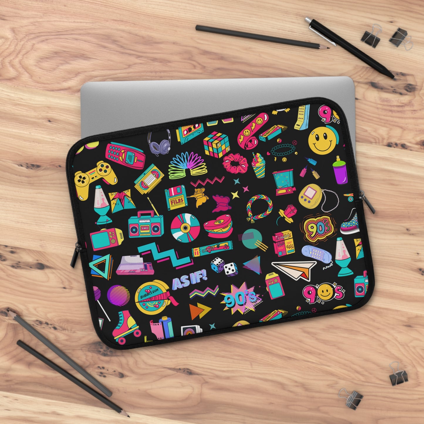 90s Laptop Sleeve, Old School, Free Shipping, School