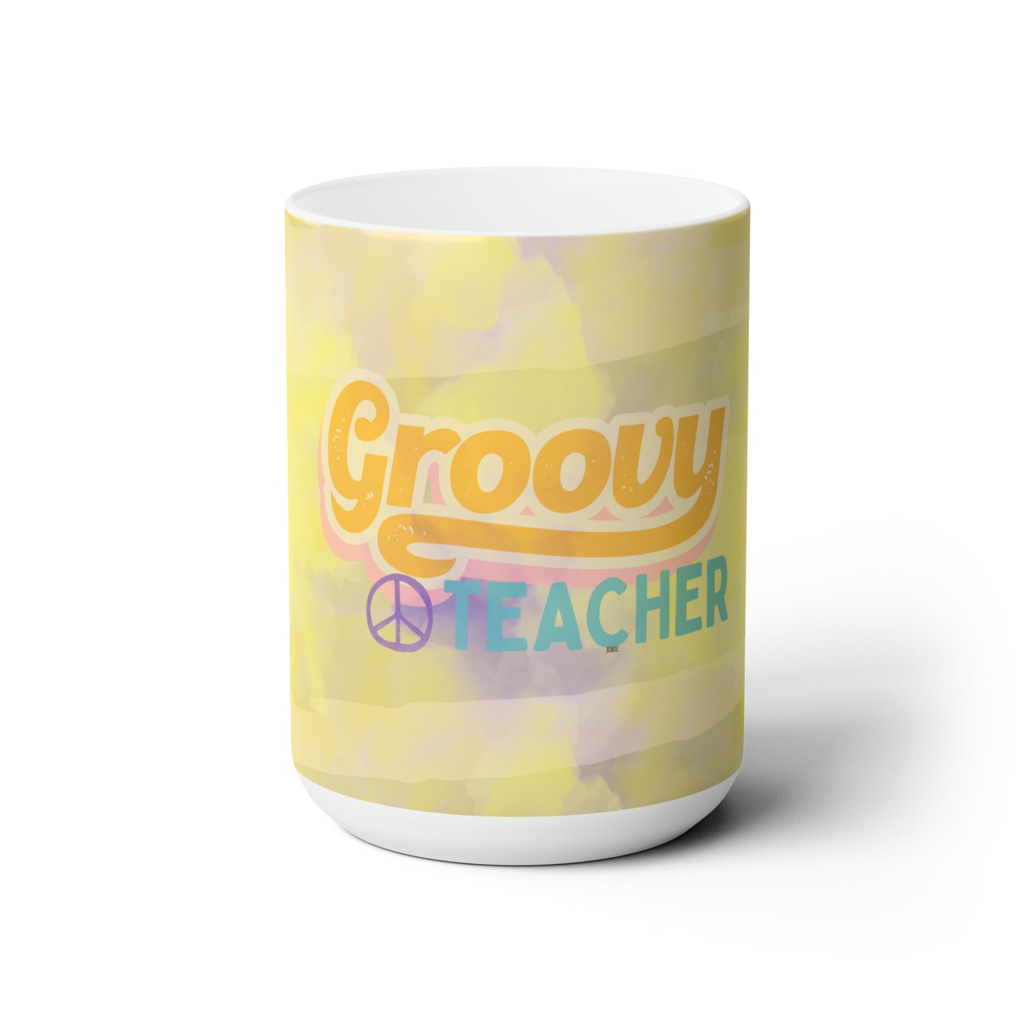 Groovy Teacher, Retro, Ceramic Mug 15oz, Free Shipping