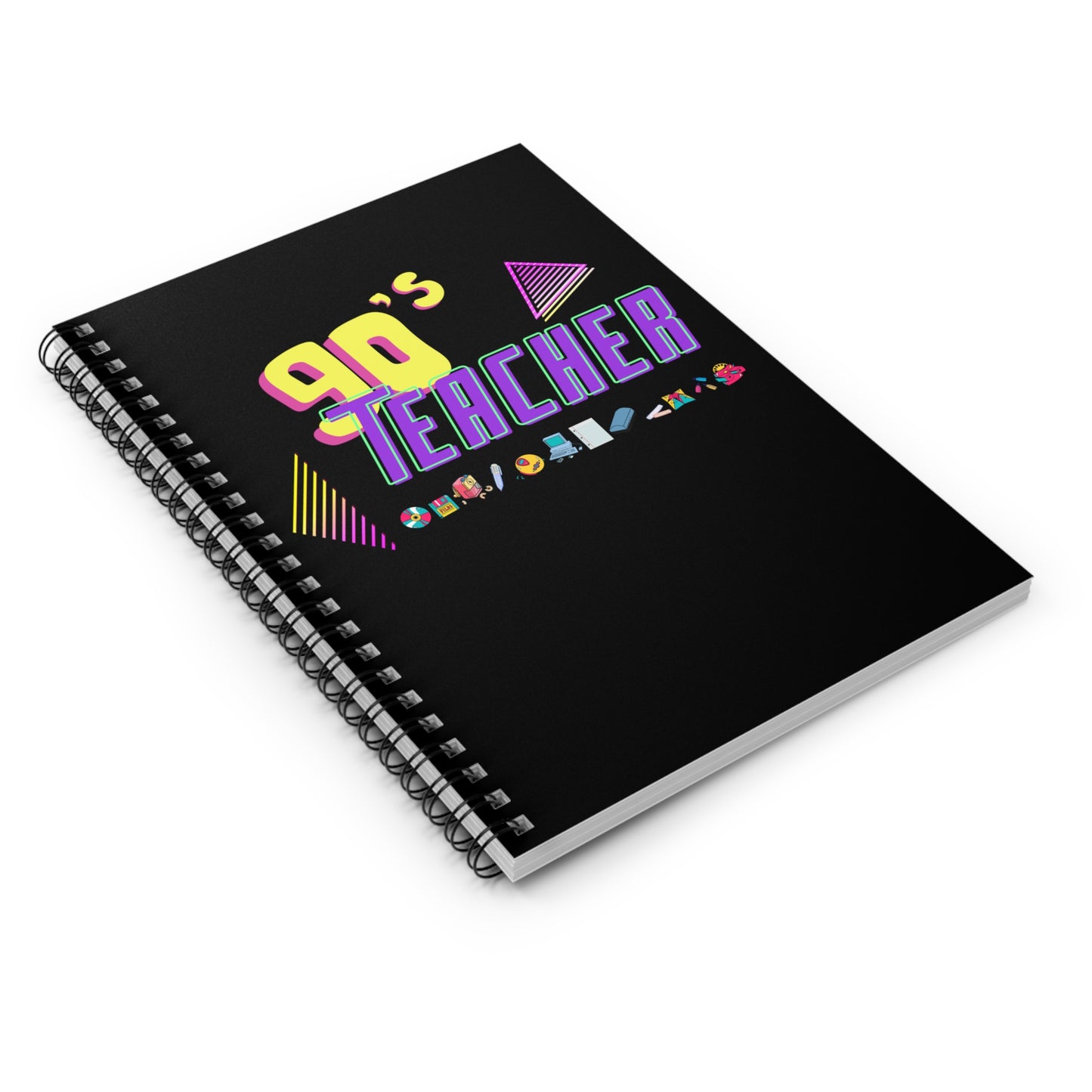 90s Teacher Spiral Notebook - Ruled Line, Free Shipping