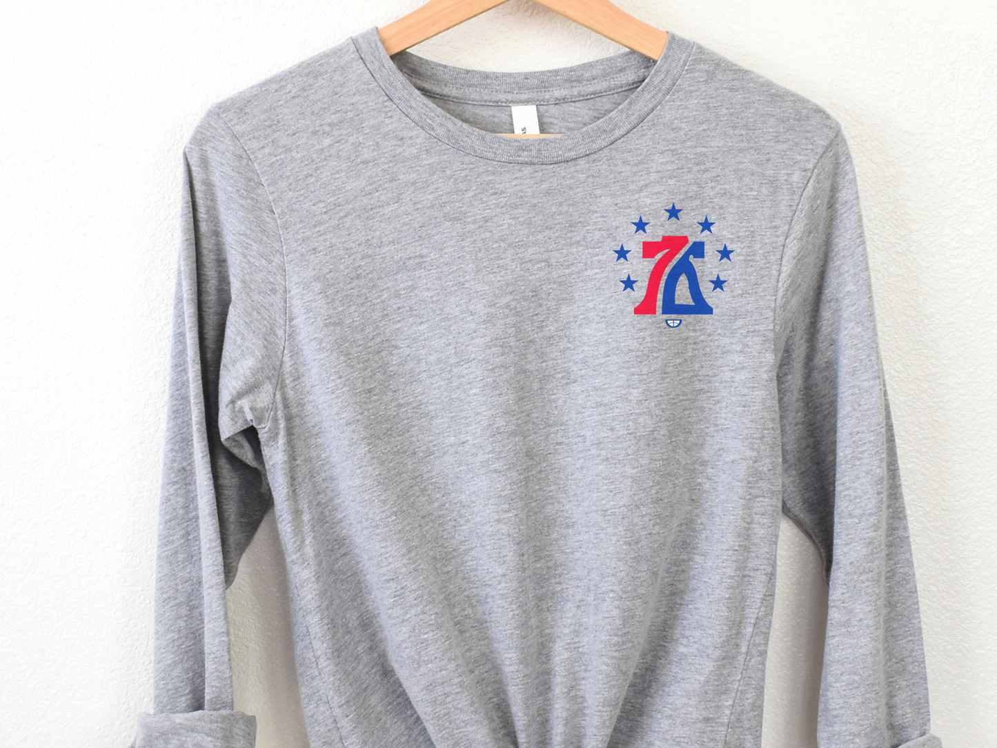 Philadelphia 76ers Corner Logo Shirt, Sixers Crewneck Sweatshirt, Hoodie Sweatshirt for Her and Him, Unisex Apparel