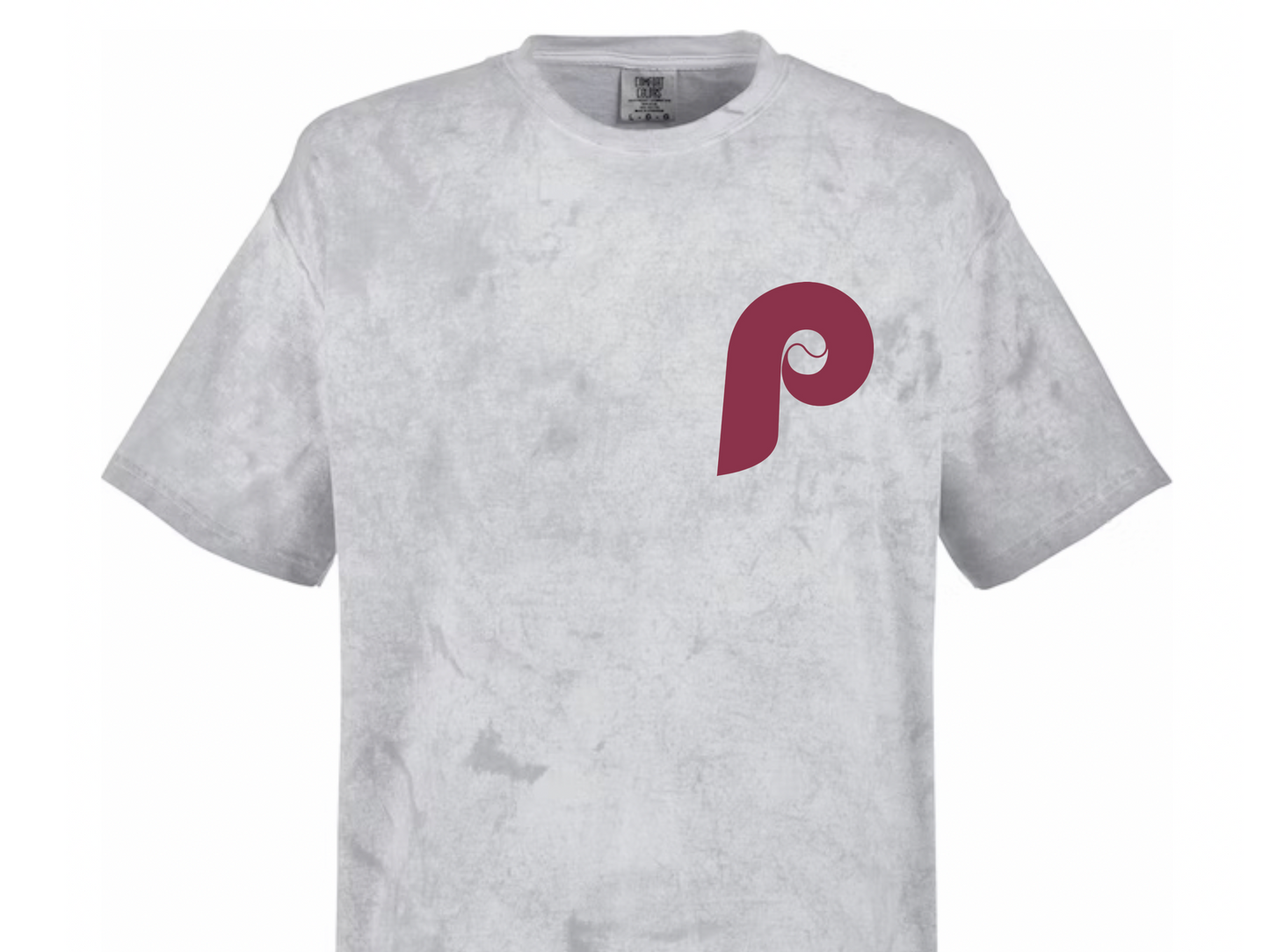 Philadelphia Phillies Grey Tie Dye Adult Unisex TShirt