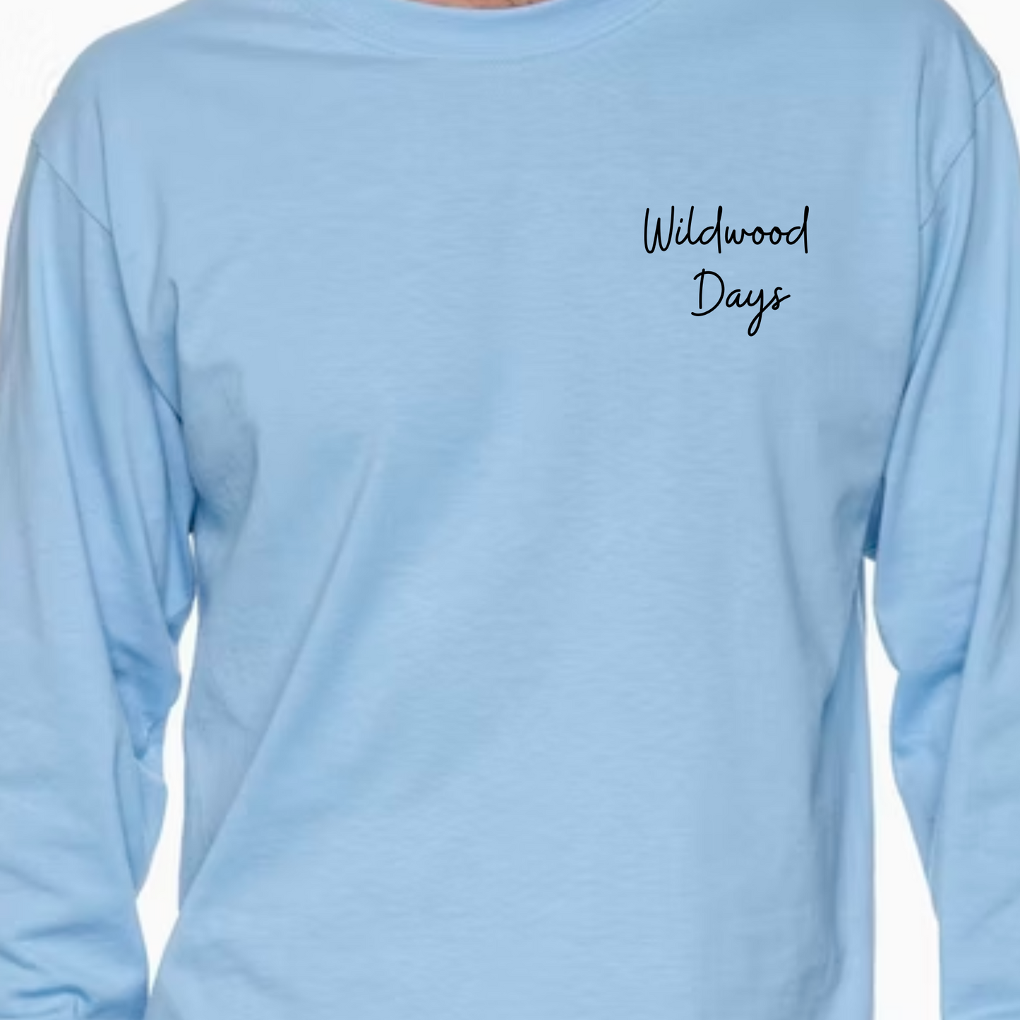 Wildwood Days Graphic Logos Long Sleeve T Shirt