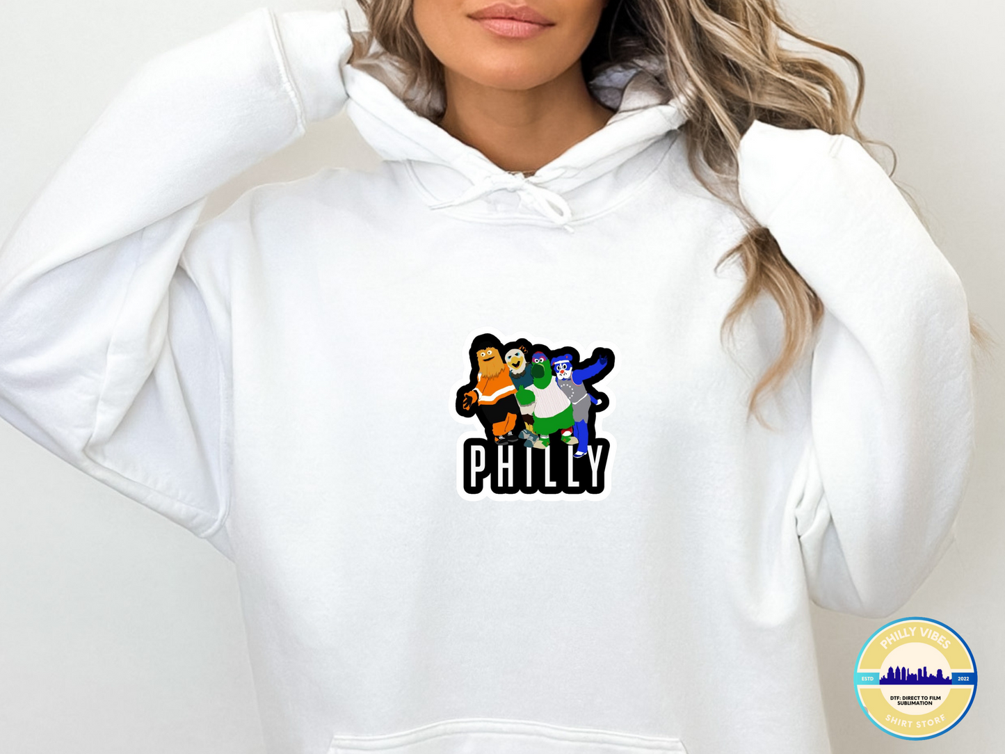 Philly Mascots T Shirt, Long Sleeve Shirt, Crewneck Sweatshirt, Hooded Sweatshirt, Hoodie, Tee