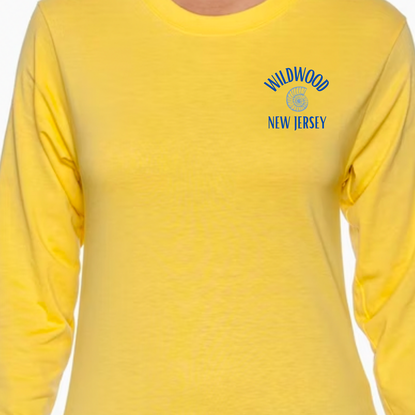 Wildwood NJ Seashell Long Sleeve T Shirt
