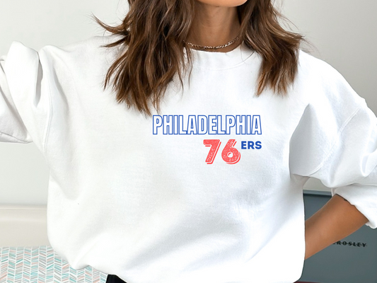 Philadelphia 76ers Logo TShirt, Long Sleeve Shirt, Crewneck Sweatshirt, Hooded Sweatshirt