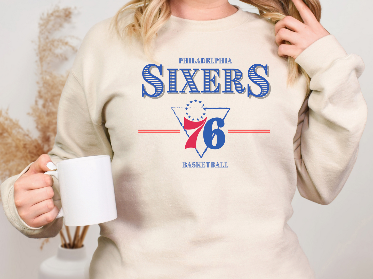 Philadelphia 76ers TShirt Crewneck Sweatshirt Hooded Sweatshirt