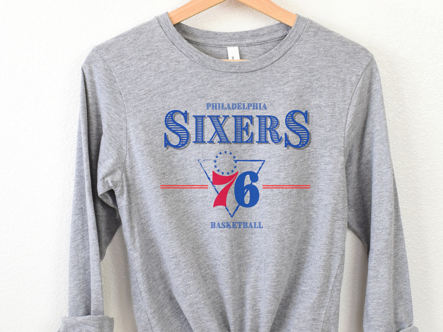 Philadelphia 76ers TShirt Crewneck Sweatshirt Hooded Sweatshirt