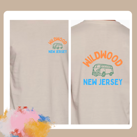 Wildwood New Jersey Van Long Sleeve T Shirt