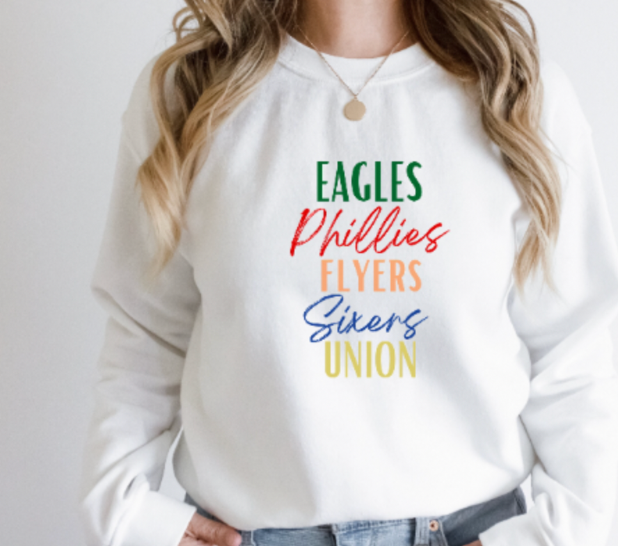 Philadelphia Sports Handwriting Sweatshirt