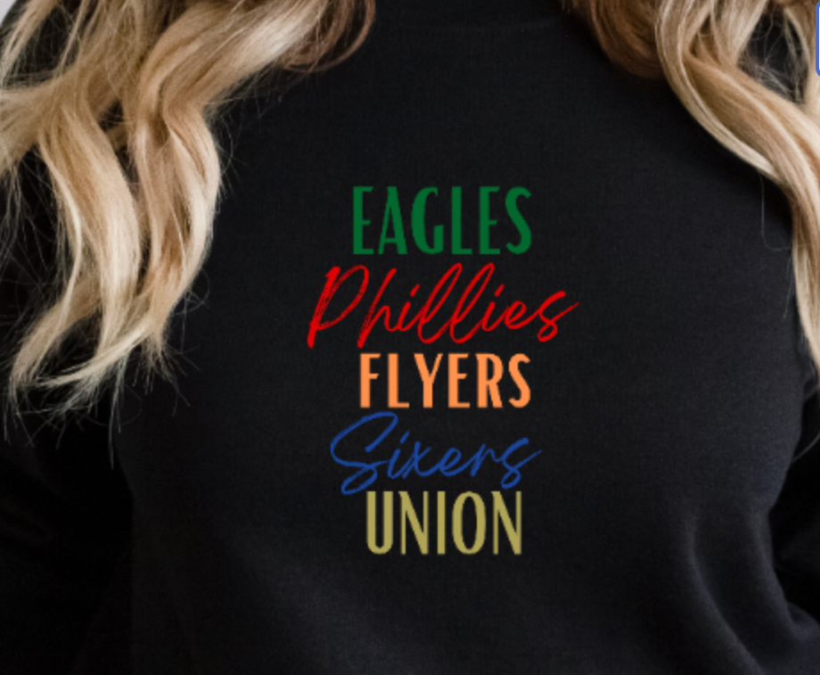 Philadelphia Sports Handwriting Sweatshirt