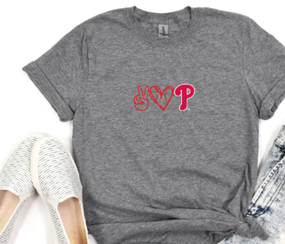 Philadelphia Phillies Peace Love Phillies T Shirt, Long Sleeved Shirt, –  PhillyVibesShirtsstore